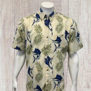 Hook & Tackle Swordfish Floral Design SS Shirt LG